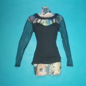 COPY - Transparent sleeved top